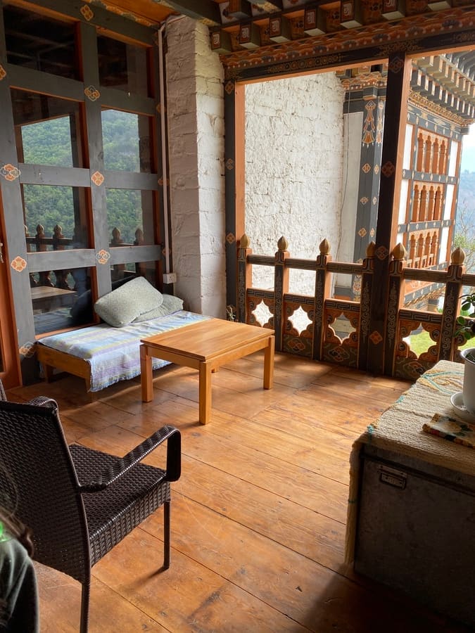 Bhutan farmhouse meal